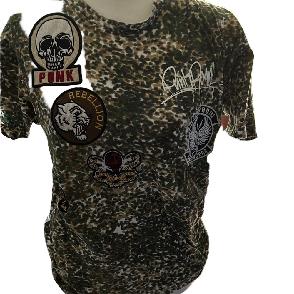 Punk Royal Green and Brown Camouflage Tee